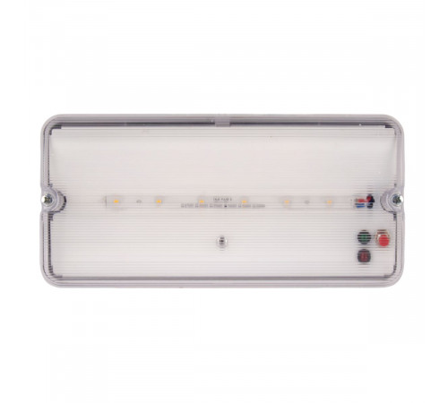 Светильник пылевлагозащищенный Uniel ULW-K25B 6W/4000K/EMG IP65 WHITE UL-00013352