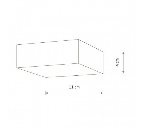 Накладной светильник Nowodvorski Lid Square Led White 10420 Накладной светильник Nowodvorski Lid Square Led White 10420