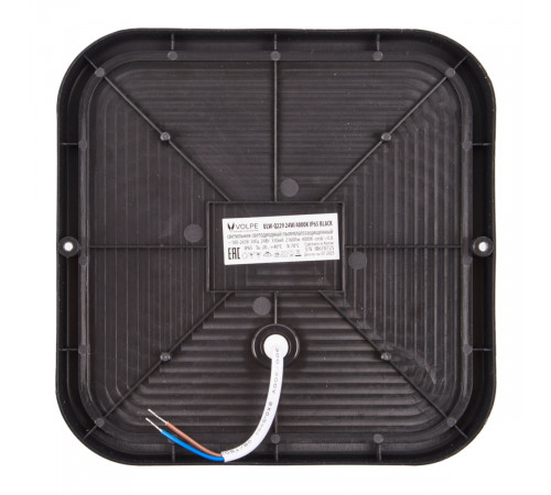 Накладной светильник влагозащищенный Volpe ULW-Q229 24W/4000K IP65 BLACK UL-00013195