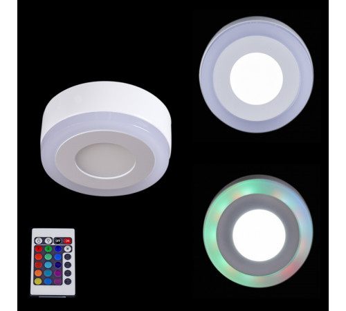 Накладной светильник Reluce 60503-9.0-001TM LED3+3W WH/DL+RGB