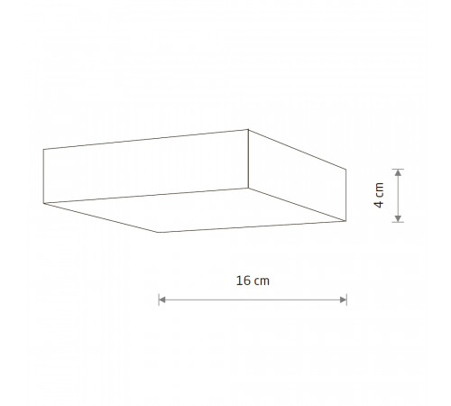 Накладной светильник Nowodvorski Lid Square Led Black 10425 Накладной светильник Nowodvorski Lid Square Led Black 10425