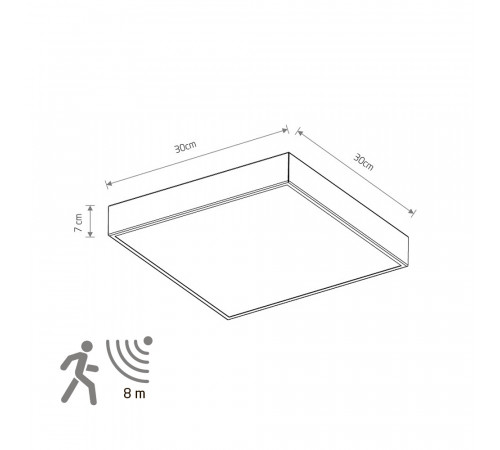 Накладной светильник Nowodvorski Quad Sensor White 10472