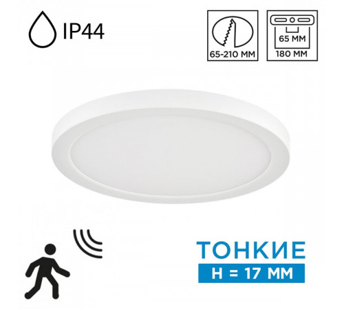 Накладной/встраиваемый светильник Sonex Mitra LED Nebula White 7790/18L