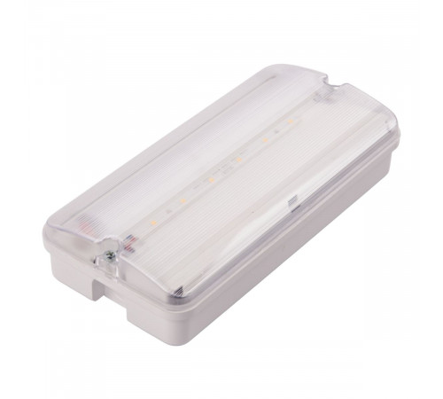 Светильник пылевлагозащищенный Uniel ULW-K25B 6W/4000K/EMG IP65 WHITE UL-00013352