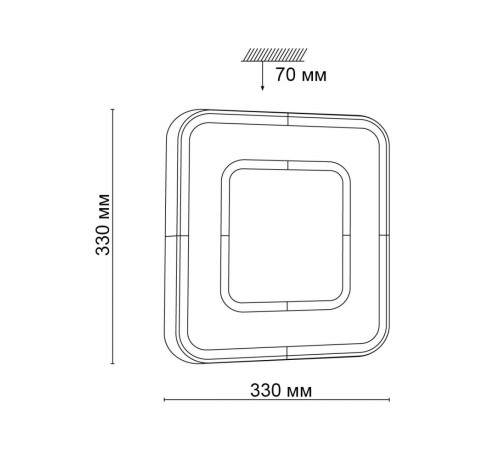 Настенно-потолочный светильник Sonex Tan Arti 3047/CLN