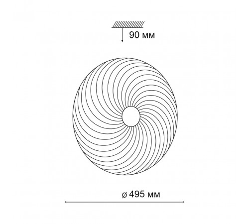 Настенно-потолочный светильник Sonex Florsa 3060/EL