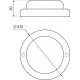 Настенно-потолочный светильник Эра SPB-203-0-40K-018 антивандальный Б0070035