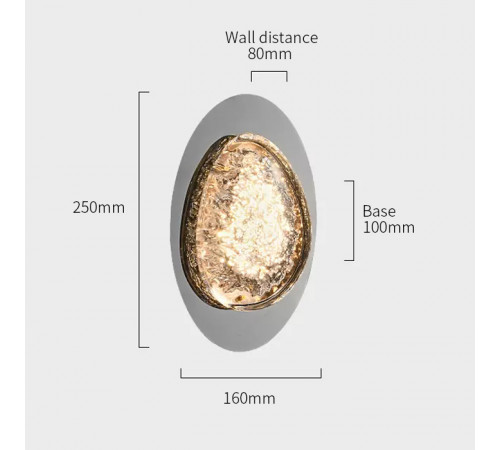 Настенный светильник Delight Collection MT9125-1WB pearl black