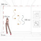 Настенный светильник Loft IT Thread 10388W Brass