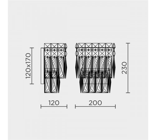 Настенный светильник Modelux ML.7084.230 GD