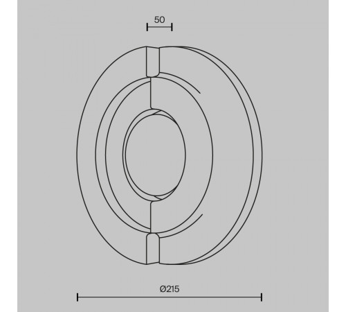 Настенный светильник Maytoni Daylight MOD462WL-L10BG3K
