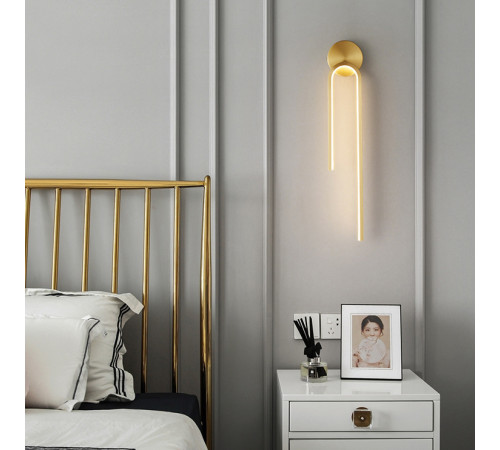 Настенный светильник Imperiumloft Wiki Wall Brass 227112-23