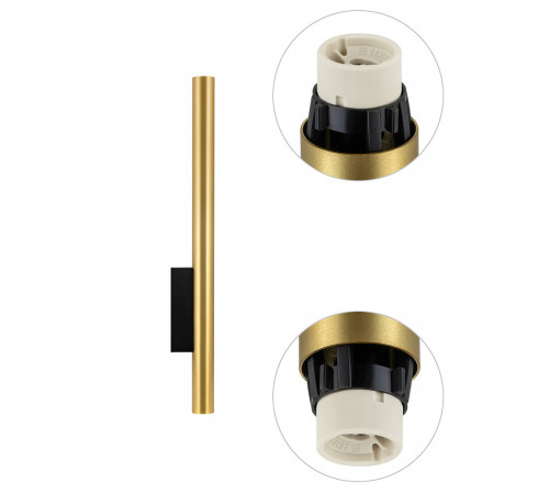 Настенный светильник Nowodvorski Fourty Wall XL Brass/Black 10760 Настенный светильник Nowodvorski Fourty Wall XL Brass/Black 10760