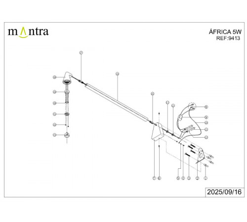Настенный светильник Mantra Africa 9413