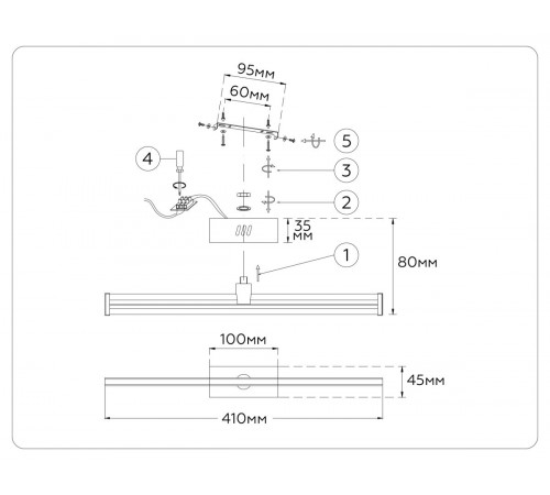 Настенный светильник Ambrella Light Comfort LineTech FL6111