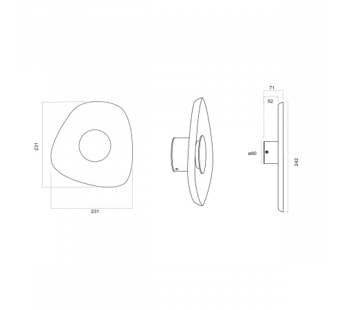 Настенный светильник Mantra Acustic 9443