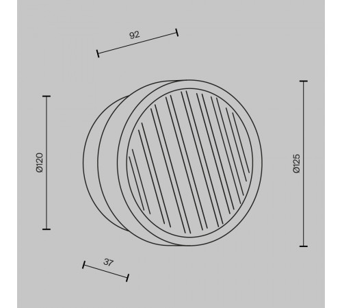 Настенный светильник Maytoni Olo MOD493WL-L6BSK1