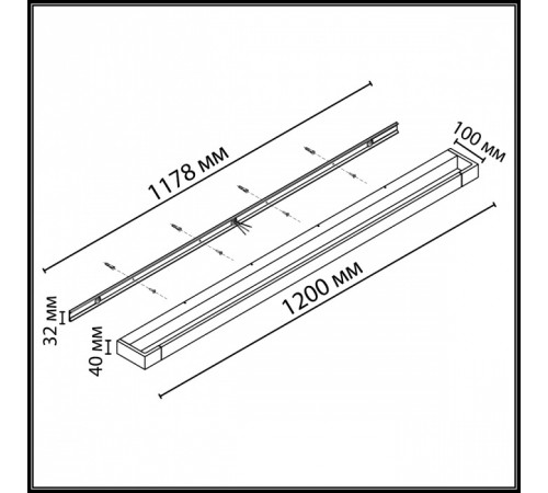 Настенный светильник Odeon Light Hightech Arno 3888/36WL Настенный светильник Odeon Light Hightech Arno 3888/36WL