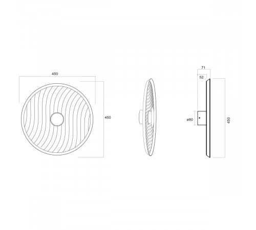 Настенный светильник Mantra Acustic 9442