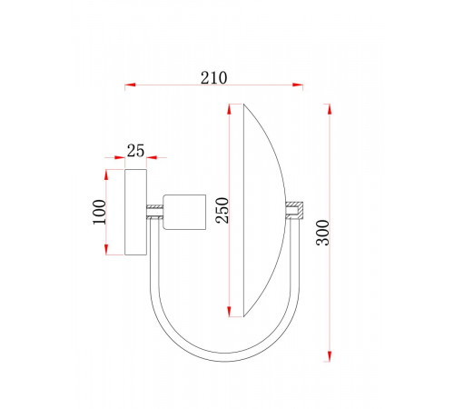 Настенный светильник Freya Ellipse FR5320WL-01B
