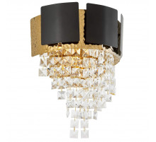 Настенный светильник Lumina Deco LDW 7045-2 BK+GD