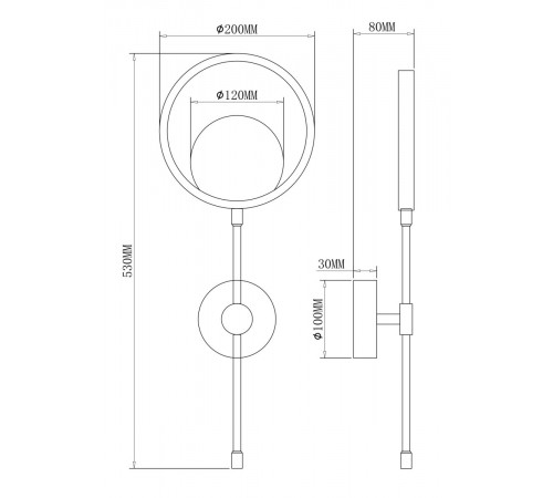 Настенный светильник Freya Beady FR6110WL-L12GB