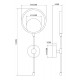 Настенный светильник Freya Beady FR6110WL-L12GB