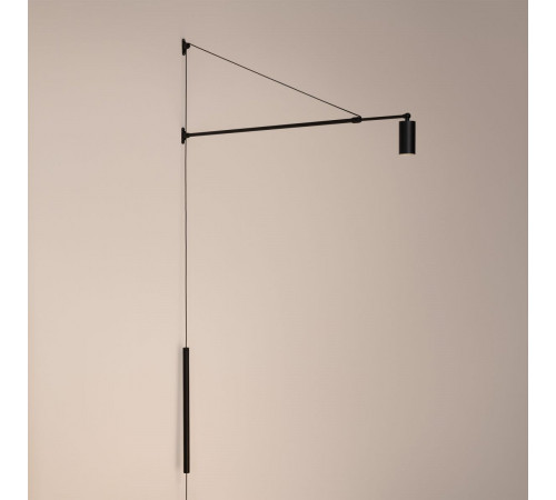 Настенный светильник Arlight SP-KANEL-WALL-6W Warm3000 (BK, 36 deg, 230V, TELESCOPIC) (IP20 Металл) 059601