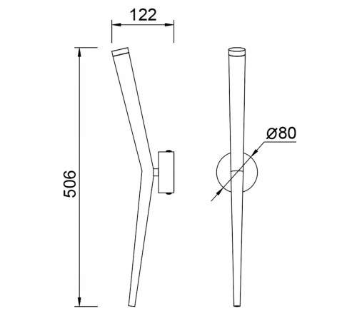 Настенный светильник Mantra Boomerang 9241