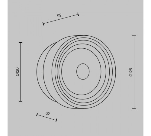 Настенный светильник Maytoni Olo MOD493WL-L6BSK2