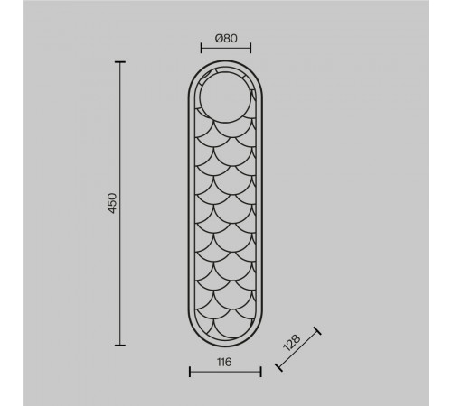Настенный светильник Maytoni Perlamour MOD473WL-L25BSK