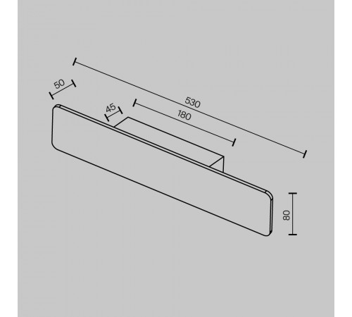 Настенный светильник Maytoni Technical Stela C81WL-18W3K-B