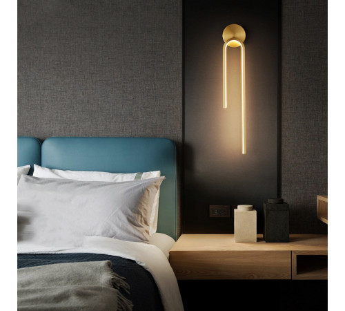 Настенный светильник Imperiumloft Wiki Wall Brass 227112-23