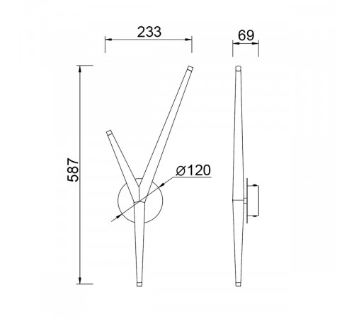 Настенный светильник Mantra Arrecife 9230