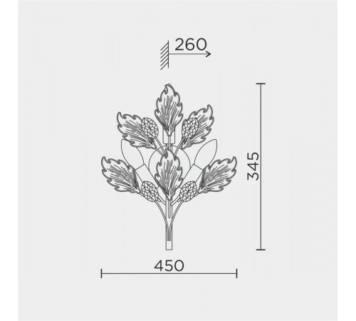Настенный светильник Modelux ML.6869.450 CR
