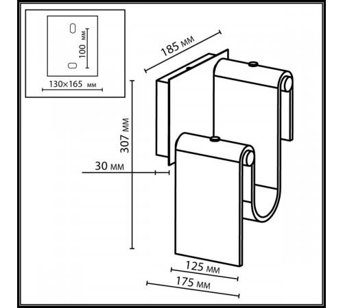 Настенный светильник Odeon Light L-Vision Flow 5106/11WL Настенный светильник Odeon Light L-Vision Flow 5106/11WL