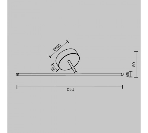 Настенный светильник Maytoni Elegant C084WL-L18BS2.7K-1