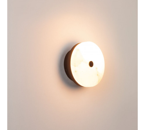Настенный светильник Arlight SP-MENTA-WALL-R165-12W Warm2700 (BK, 130 deg, 230V) (IP20, Мрамор) 061700