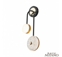 Настенный светильник Arte Milano Ferrara 279169/2B BK/GD