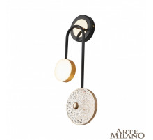 Настенный светильник Arte Milano Ferrara 279169/2B BK/GD