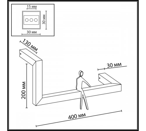 Настенный светильник Odeon Light Hightech Grafic 7153/10WL