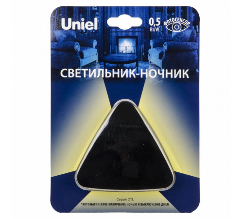 Светильник-ночник Uniel DTL-320 Треугольник/Black/Sensor UL-00007224 Светильник-ночник Uniel DTL-320 Треугольник/Black/Sensor UL-00007224
