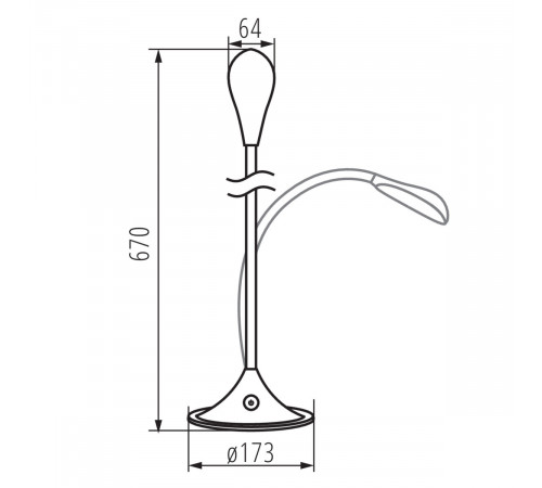 Настольная лампа Kanlux Franco II LED B 22343