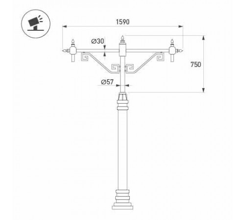 Кронштейн Arlight OXOR-SB4-2 BLACK 051638 Кронштейн Arlight OXOR-SB4-2 BLACK 051638