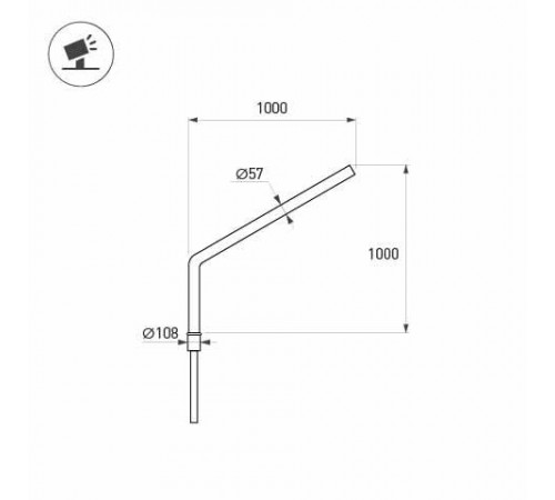 Кронштейн Arlight OXOR-SG1-1000x108-L1000 BLACK 051643 Кронштейн Arlight OXOR-SG1-1000x108-L1000 BLACK 051643