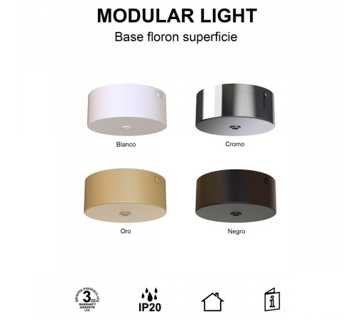Основание потолочное 1L Mantra Modular Light Florones 9357