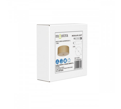 Основание потолочное 1L Mantra Modular Light Florones 9356