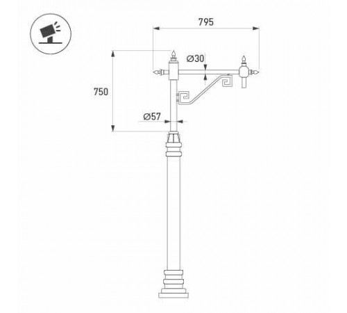Кронштейн Arlight OXOR-SB4-1 BLACK 051637 Кронштейн Arlight OXOR-SB4-1 BLACK 051637