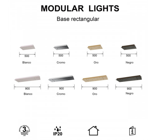 Основание потолочное 8L Mantra Modular Light Florones 9389