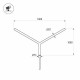 Кронштейн Arlight OXOR-SY2-1800x76-L1000 BLACK 051654